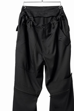 画像をギャラリービューアに読み込む, Y's BANG ON! No.189 GABARDINE PATCH WORK PANTS (BLACK)