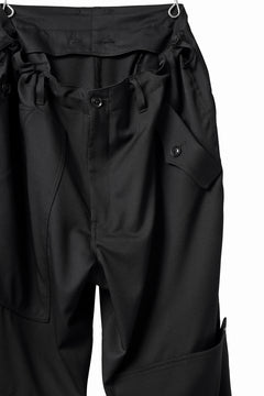 画像をギャラリービューアに読み込む, Y's BANG ON! No.189 GABARDINE PATCH WORK PANTS (BLACK)