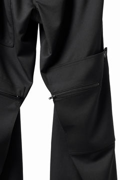 画像をギャラリービューアに読み込む, Y's BANG ON! No.189 GABARDINE PATCH WORK PANTS (BLACK)