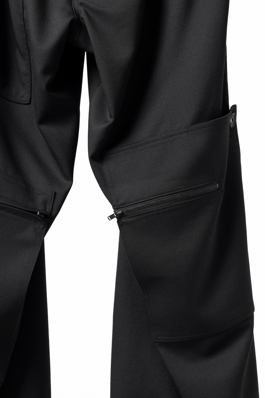 画像をギャラリービューアに読み込む, Y's BANG ON! No.189 GABARDINE PATCH WORK PANTS (BLACK)
