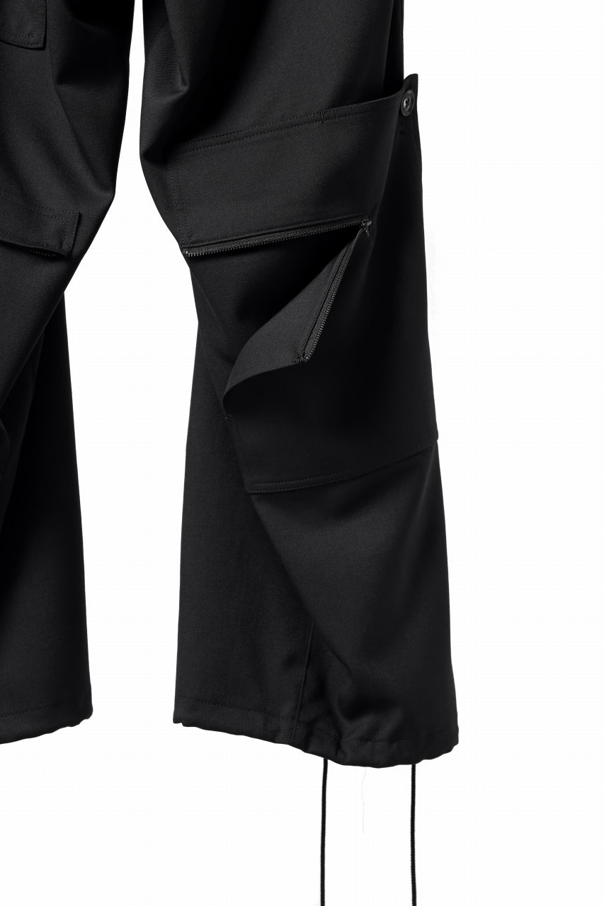画像をギャラリービューアに読み込む, Y's BANG ON! No.189 GABARDINE PATCH WORK PANTS (BLACK)