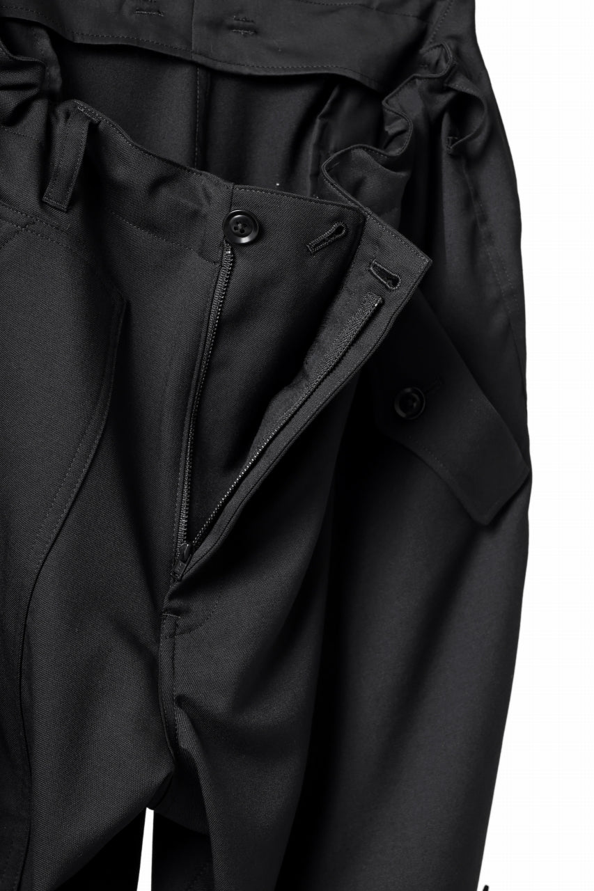 画像をギャラリービューアに読み込む, Y's BANG ON! No.189 GABARDINE PATCH WORK PANTS (BLACK)
