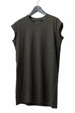 画像をギャラリービューアに読み込む, A.F ARTEFACT FRENCH SLEEVE TANK TOP / SLAB JERSEY (KHAKI)