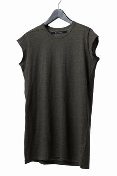 画像をギャラリービューアに読み込む, A.F ARTEFACT FRENCH SLEEVE TANK TOP / SLAB JERSEY (KHAKI)