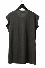 画像をギャラリービューアに読み込む, A.F ARTEFACT FRENCH SLEEVE TANK TOP / SLAB JERSEY (KHAKI)