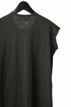 画像をギャラリービューアに読み込む, A.F ARTEFACT FRENCH SLEEVE TANK TOP / SLAB JERSEY (KHAKI)
