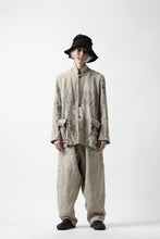 画像をギャラリービューアに読み込む, YUTA MATSUOKA wide tapered pants / safiran linen (ecru)