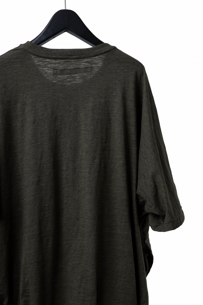 画像をギャラリービューアに読み込む, A.F ARTEFACT DOLMAN BIG TEE / SLAB JERSEY (KHAKI)