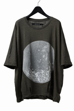 画像をギャラリービューアに読み込む, A.F ARTEFACT DOLMAN BIG TEE / ABSTRACT PRINT Ver. / SLAB JERSEY (KHAKI)