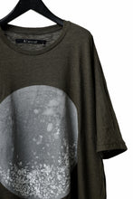 画像をギャラリービューアに読み込む, A.F ARTEFACT DOLMAN BIG TEE / ABSTRACT PRINT Ver. / SLAB JERSEY (KHAKI)