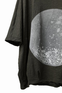 画像をギャラリービューアに読み込む, A.F ARTEFACT DOLMAN BIG TEE / ABSTRACT PRINT Ver. / SLAB JERSEY (KHAKI)