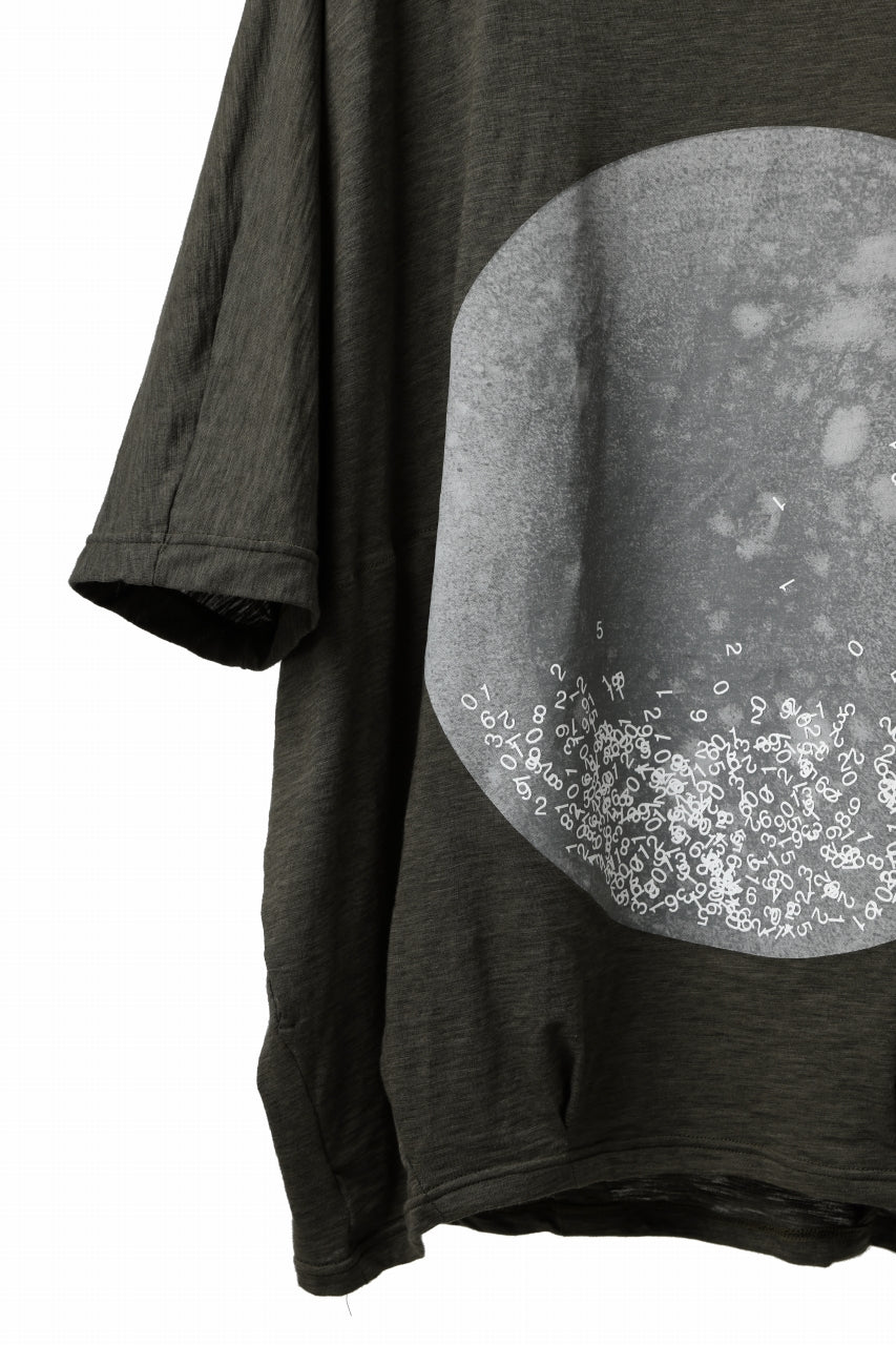 画像をギャラリービューアに読み込む, A.F ARTEFACT DOLMAN BIG TEE / ABSTRACT PRINT Ver. / SLAB JERSEY (KHAKI)
