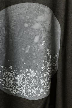 画像をギャラリービューアに読み込む, A.F ARTEFACT DOLMAN BIG TEE / ABSTRACT PRINT Ver. / SLAB JERSEY (KHAKI)