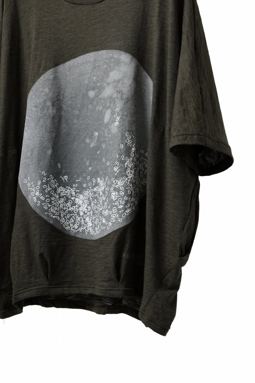 画像をギャラリービューアに読み込む, A.F ARTEFACT DOLMAN BIG TEE / ABSTRACT PRINT Ver. / SLAB JERSEY (KHAKI)