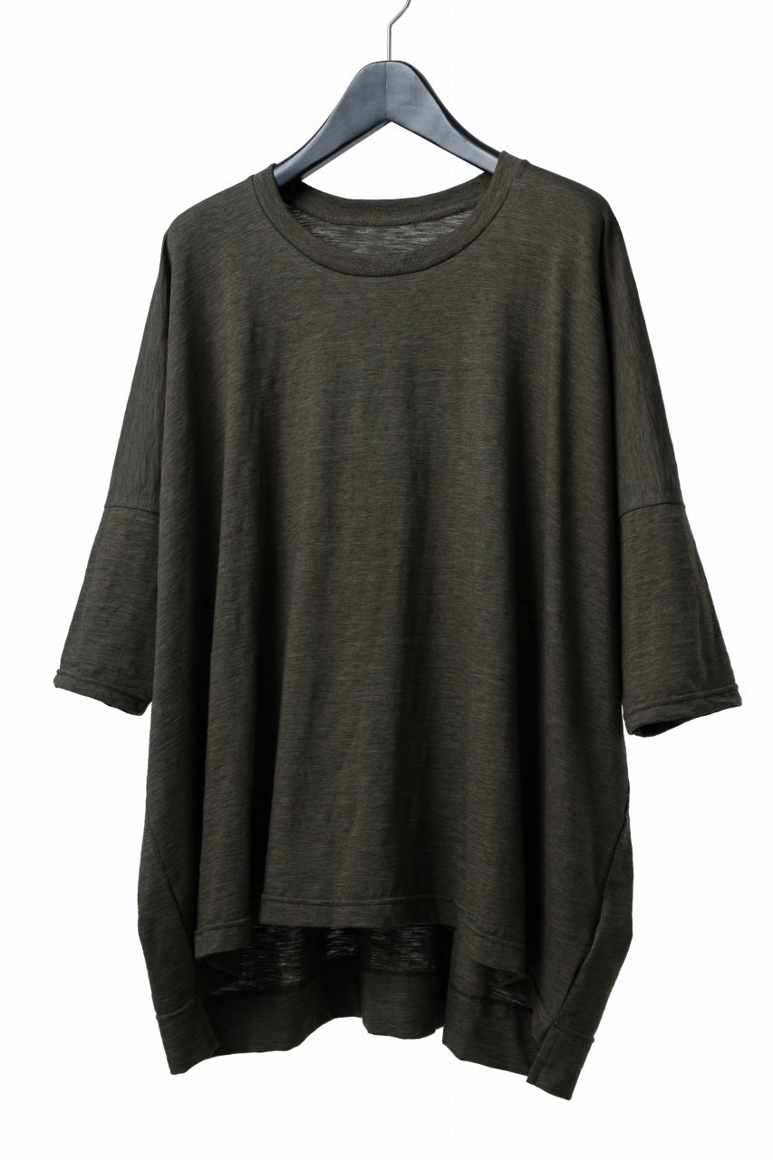 画像をギャラリービューアに読み込む, A.F ARTEFACT OVER SIZED DOLMAN TEE / SLAB JERSEY (KHAKI)