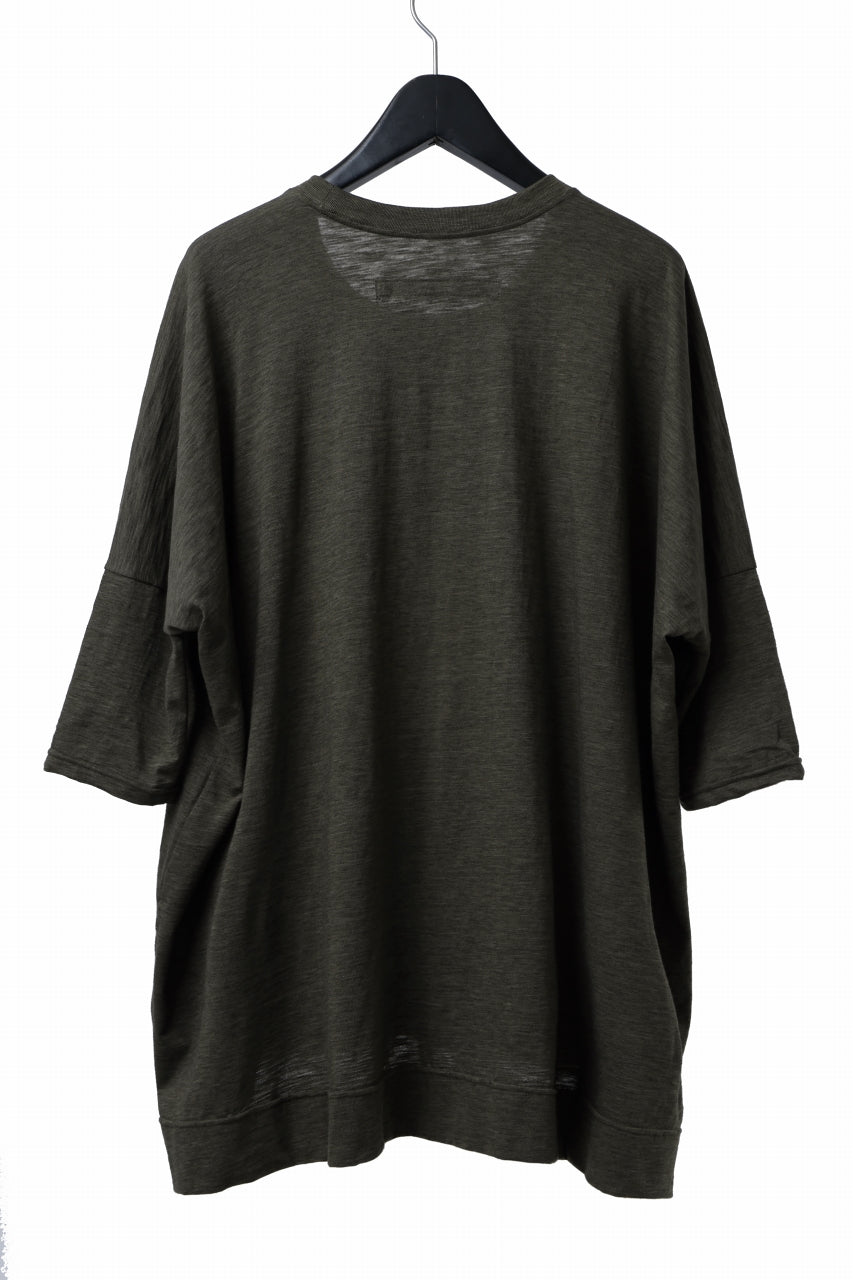 画像をギャラリービューアに読み込む, A.F ARTEFACT OVER SIZED DOLMAN TEE / SLAB JERSEY (KHAKI)