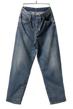 Load image into Gallery viewer, ISAMU KATAYAMA BACKLASH WIDE TAPERED DENIM PANTS / 13oz STRETCH DENIM (INDIGO)
