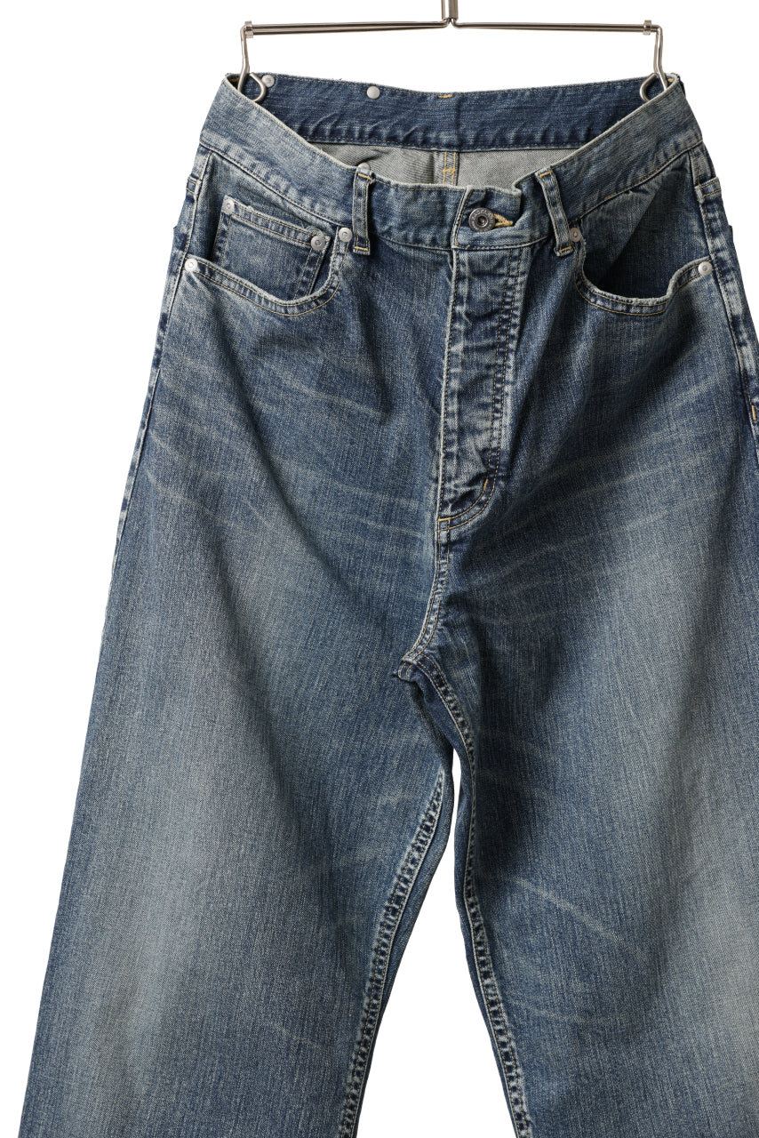 Load image into Gallery viewer, ISAMU KATAYAMA BACKLASH WIDE TAPERED DENIM PANTS / 13oz STRETCH DENIM (INDIGO)