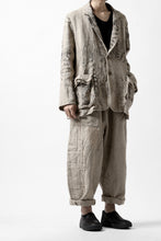 画像をギャラリービューアに読み込む, YUTA MATSUOKA 2B print jacket / safiran linen (ecru)
