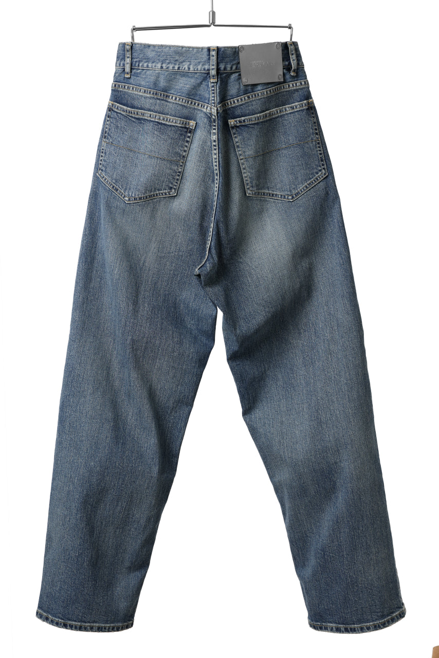 Load image into Gallery viewer, ISAMU KATAYAMA BACKLASH WIDE TAPERED DENIM PANTS / 13oz STRETCH DENIM (INDIGO)
