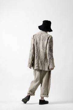 画像をギャラリービューアに読み込む, YUTA MATSUOKA wide tapered pants / safiran linen (ecru)