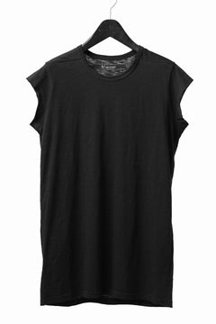 画像をギャラリービューアに読み込む, A.F ARTEFACT FRENCH SLEEVE TANK TOP / SLAB JERSEY (BLACK)