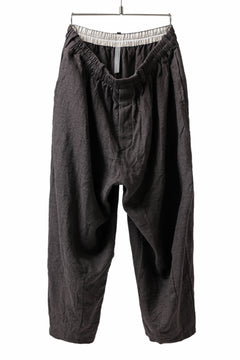 画像をギャラリービューアに読み込む, YUTA MATSUOKA easy darts pants / brushed linen canvas (brown)