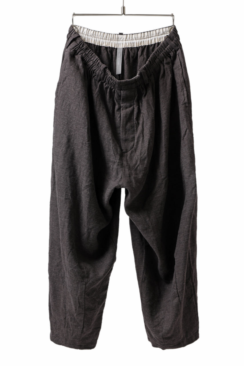 画像をギャラリービューアに読み込む, YUTA MATSUOKA easy darts pants / brushed linen canvas (brown)