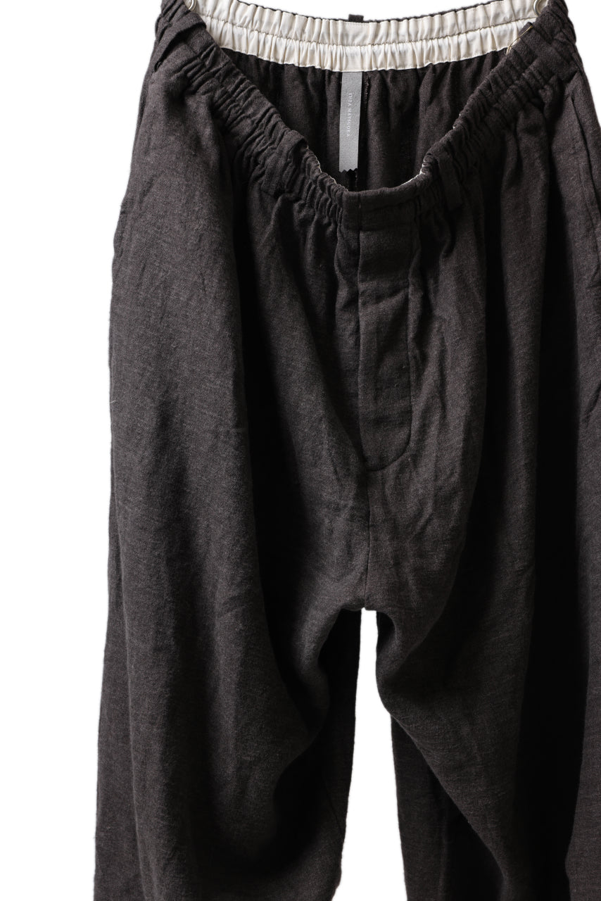 画像をギャラリービューアに読み込む, YUTA MATSUOKA easy darts pants / brushed linen canvas (brown)