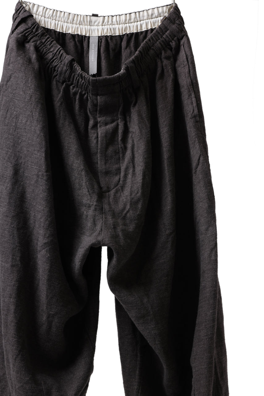 画像をギャラリービューアに読み込む, YUTA MATSUOKA easy darts pants / brushed linen canvas (brown)