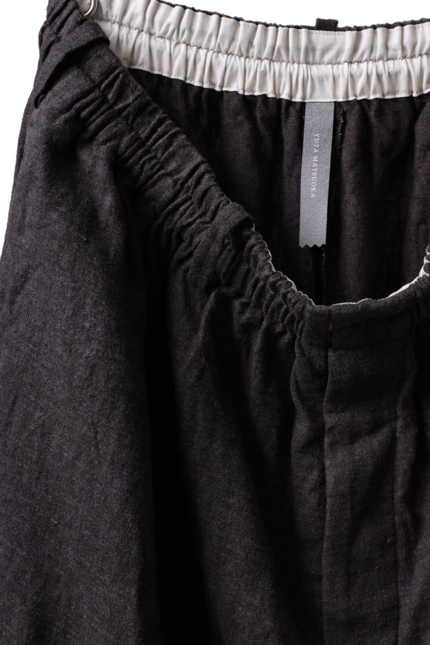 画像をギャラリービューアに読み込む, YUTA MATSUOKA easy darts pants / brushed linen canvas (brown)
