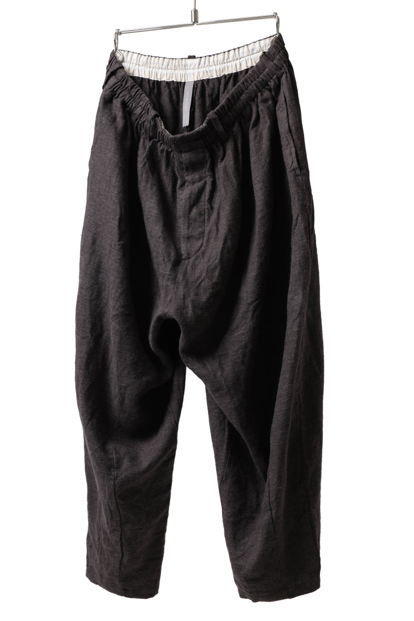 画像をギャラリービューアに読み込む, YUTA MATSUOKA easy darts pants / brushed linen canvas (brown)