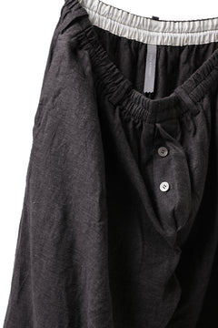 画像をギャラリービューアに読み込む, YUTA MATSUOKA easy darts pants / brushed linen canvas (brown)