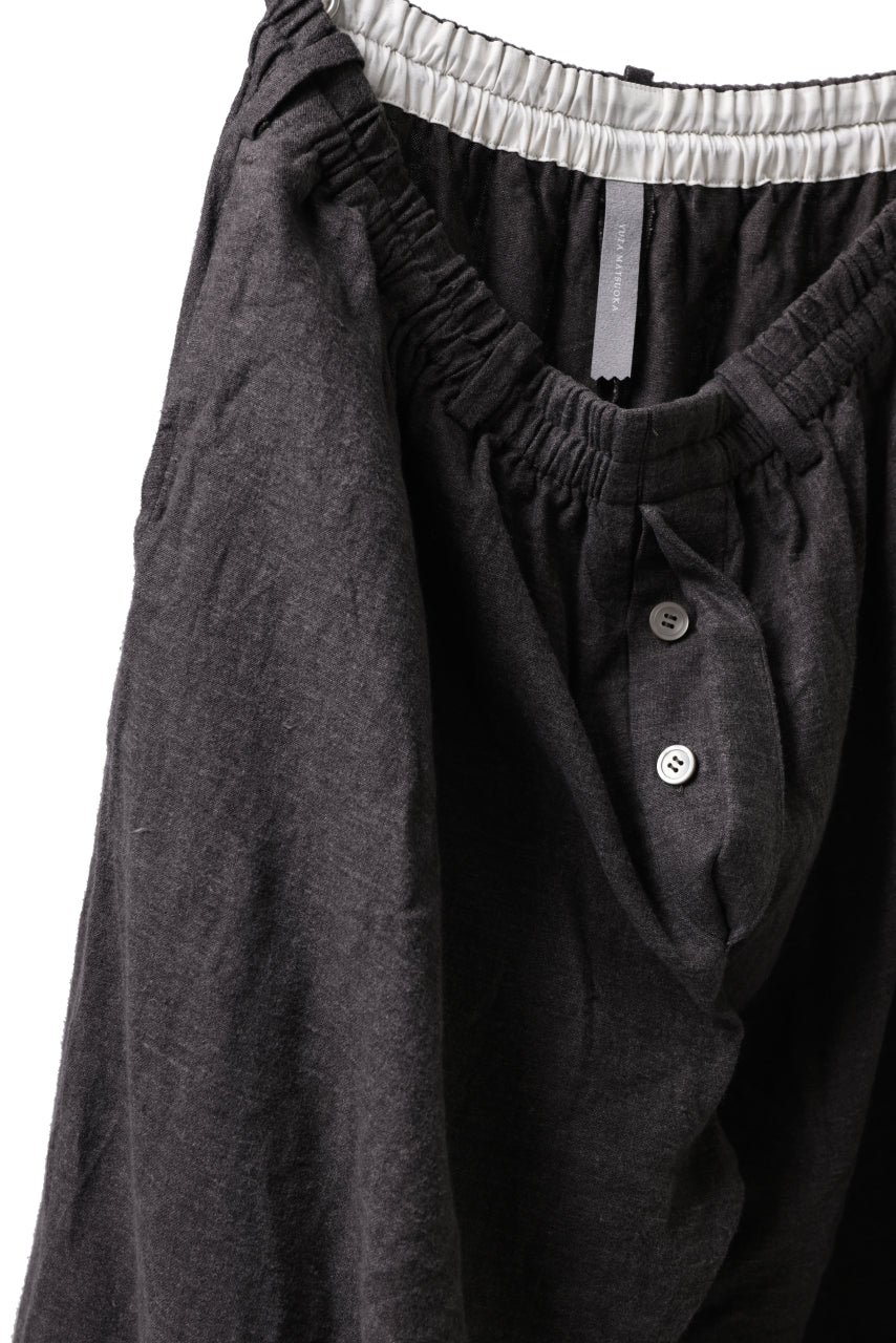 画像をギャラリービューアに読み込む, YUTA MATSUOKA easy darts pants / brushed linen canvas (brown)