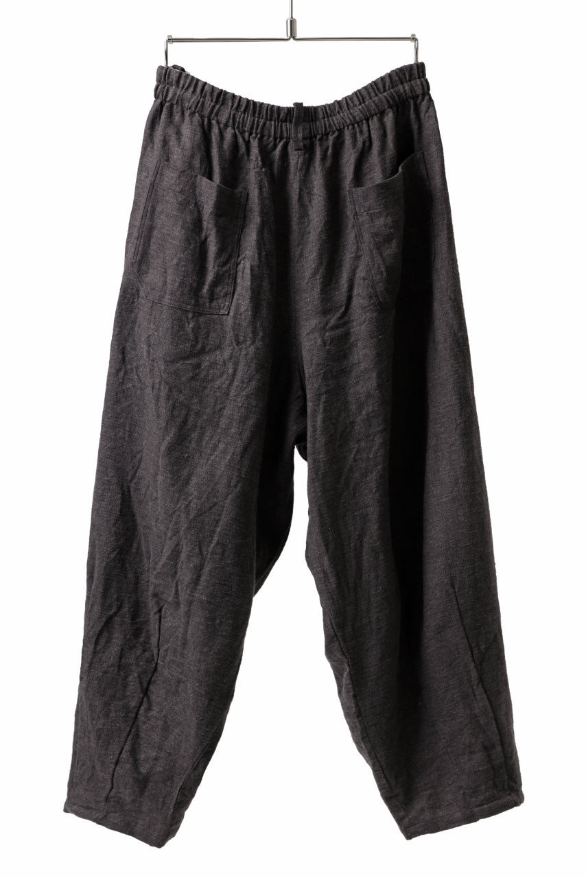 画像をギャラリービューアに読み込む, YUTA MATSUOKA easy darts pants / brushed linen canvas (brown)