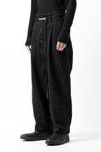 画像をギャラリービューアに読み込む, KLASICA SABRON CONSTRUCTED TROUSERS / LIGHT WEIGHT BLUR STRIPES (INK BLACK)