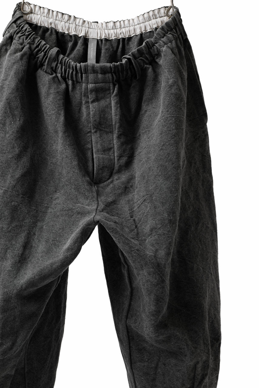 画像をギャラリービューアに読み込む, YUTA MATSUOKA exclusive easy darts pants / high-density linen jp paper (bincho ink black)