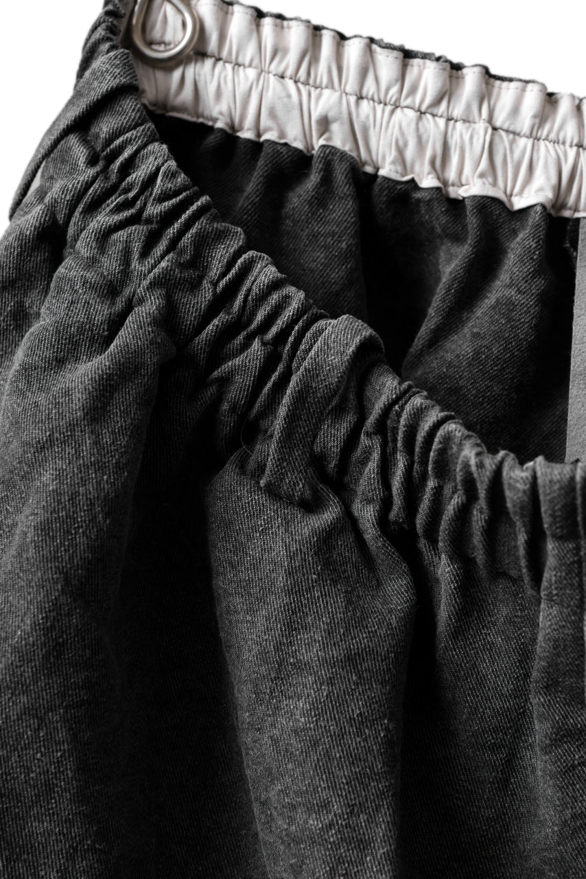 画像をギャラリービューアに読み込む, YUTA MATSUOKA exclusive easy darts pants / high-density linen jp paper (bincho ink black)