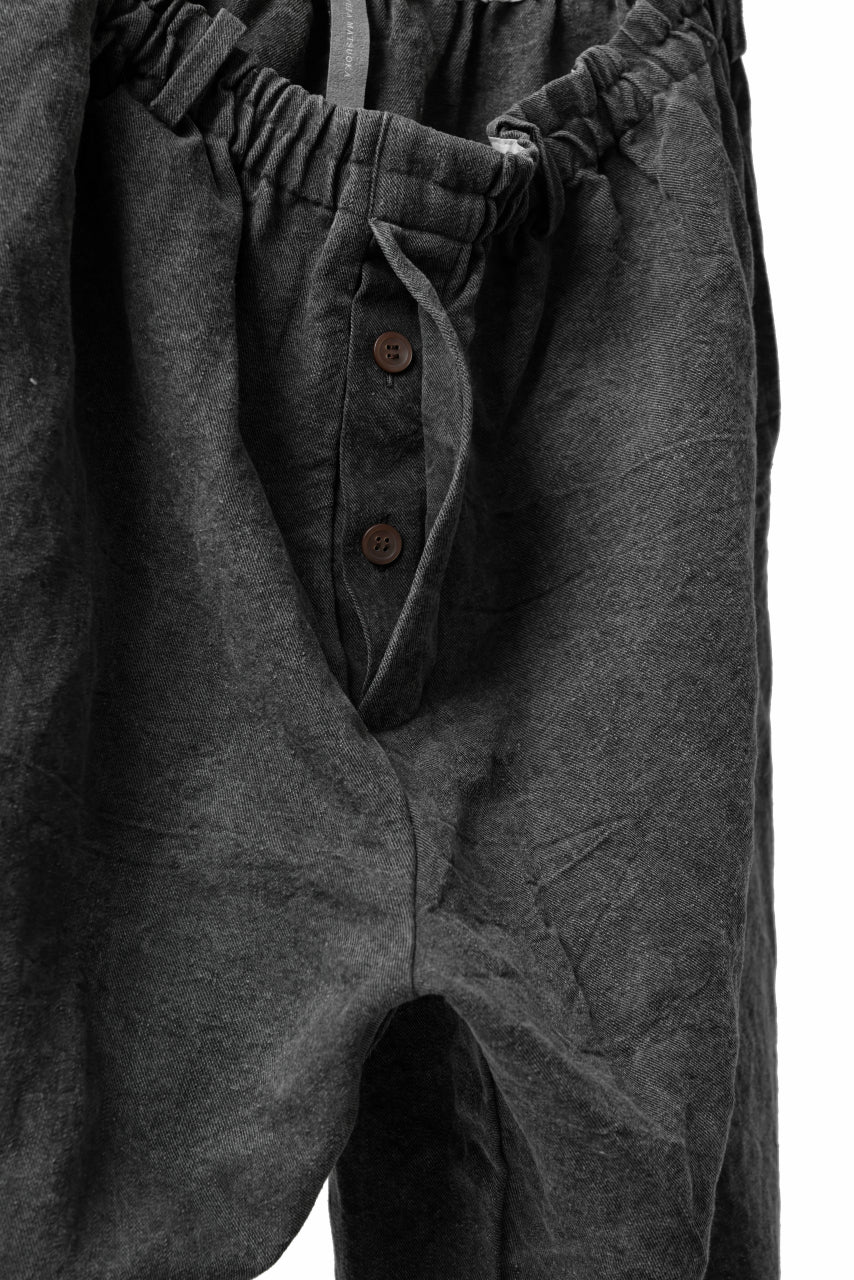 画像をギャラリービューアに読み込む, YUTA MATSUOKA exclusive easy darts pants / high-density linen jp paper (bincho ink black)