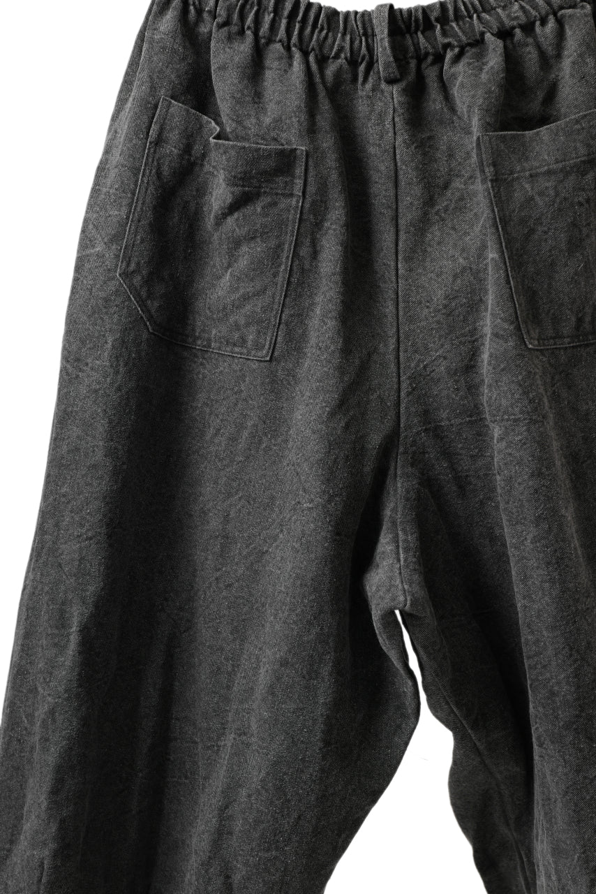 画像をギャラリービューアに読み込む, YUTA MATSUOKA exclusive easy darts pants / high-density linen jp paper (bincho ink black)
