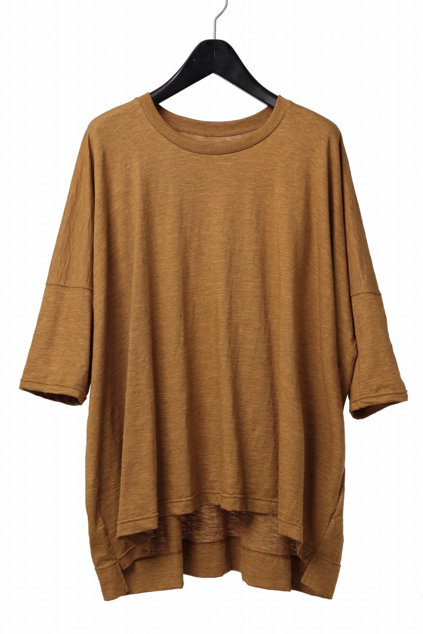 画像をギャラリービューアに読み込む, A.F ARTEFACT OVER SIZED DOLMAN TEE / SLAB JERSEY (MUSTARD)