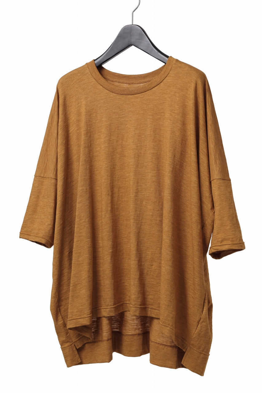 画像をギャラリービューアに読み込む, A.F ARTEFACT OVER SIZED DOLMAN TEE / SLAB JERSEY (MUSTARD)