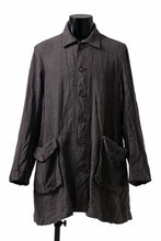 画像をギャラリービューアに読み込む, YUTA MATSUOKA work shirt jacket / brushed linen canvas (brown)