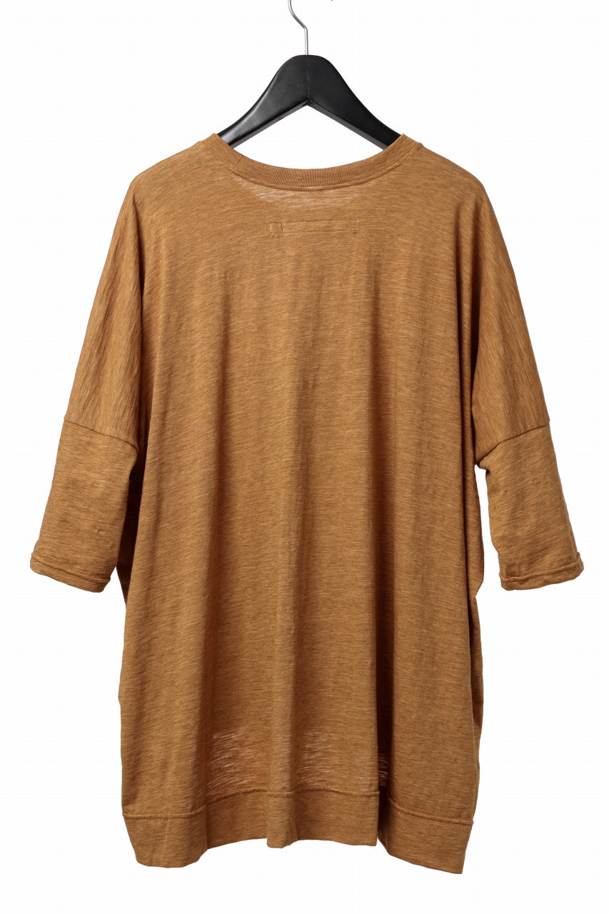 画像をギャラリービューアに読み込む, A.F ARTEFACT OVER SIZED DOLMAN TEE / SLAB JERSEY (MUSTARD)