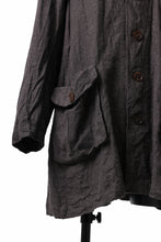 画像をギャラリービューアに読み込む, YUTA MATSUOKA work shirt jacket / brushed linen canvas (brown)