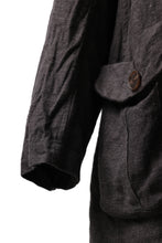 画像をギャラリービューアに読み込む, YUTA MATSUOKA work shirt jacket / brushed linen canvas (brown)