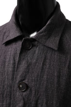 画像をギャラリービューアに読み込む, YUTA MATSUOKA work shirt jacket / brushed linen canvas (brown)