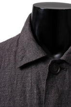 画像をギャラリービューアに読み込む, YUTA MATSUOKA work shirt jacket / brushed linen canvas (brown)