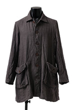 画像をギャラリービューアに読み込む, YUTA MATSUOKA work shirt jacket / brushed linen canvas (brown)