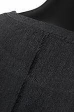 画像をギャラリービューアに読み込む, ISAMU KATAYAMA BACKLASH ROUND HEM L/S TOPS / STRETCH HEAT STORAGE FLEECE (GREY)